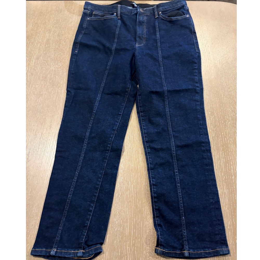 LuLaRoe Women's Jeans Size 34 Dark Wash Front Seam Straight Leg Denim NWOT